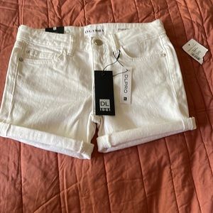 Girls Cuffed Denim Shorts